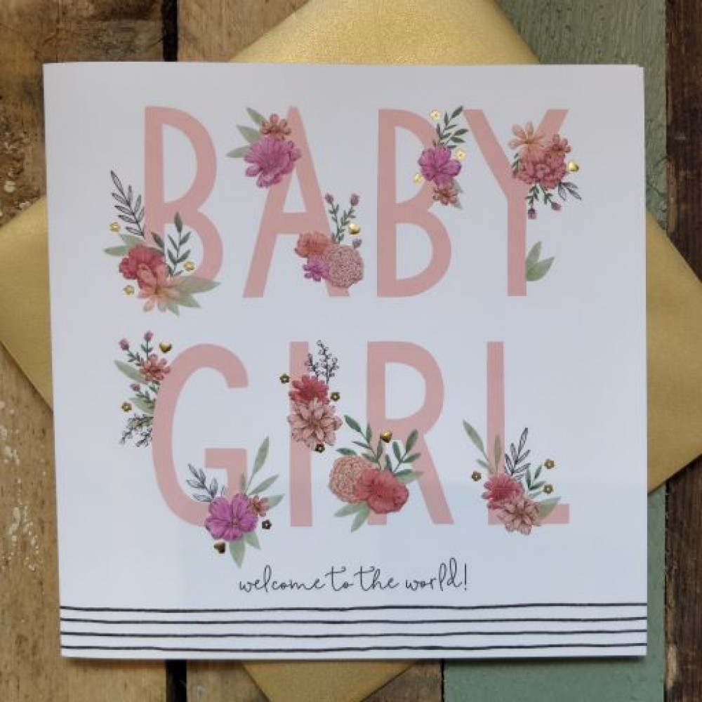 Baby Girl Greetings Card