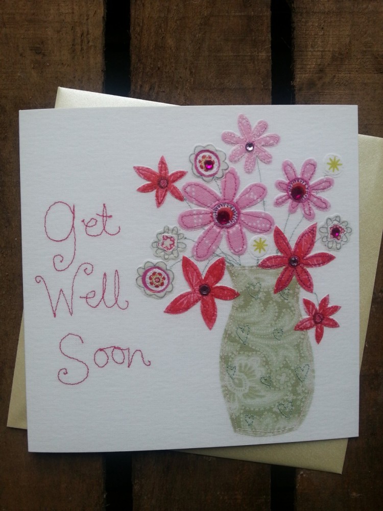 Get well soon greetings card