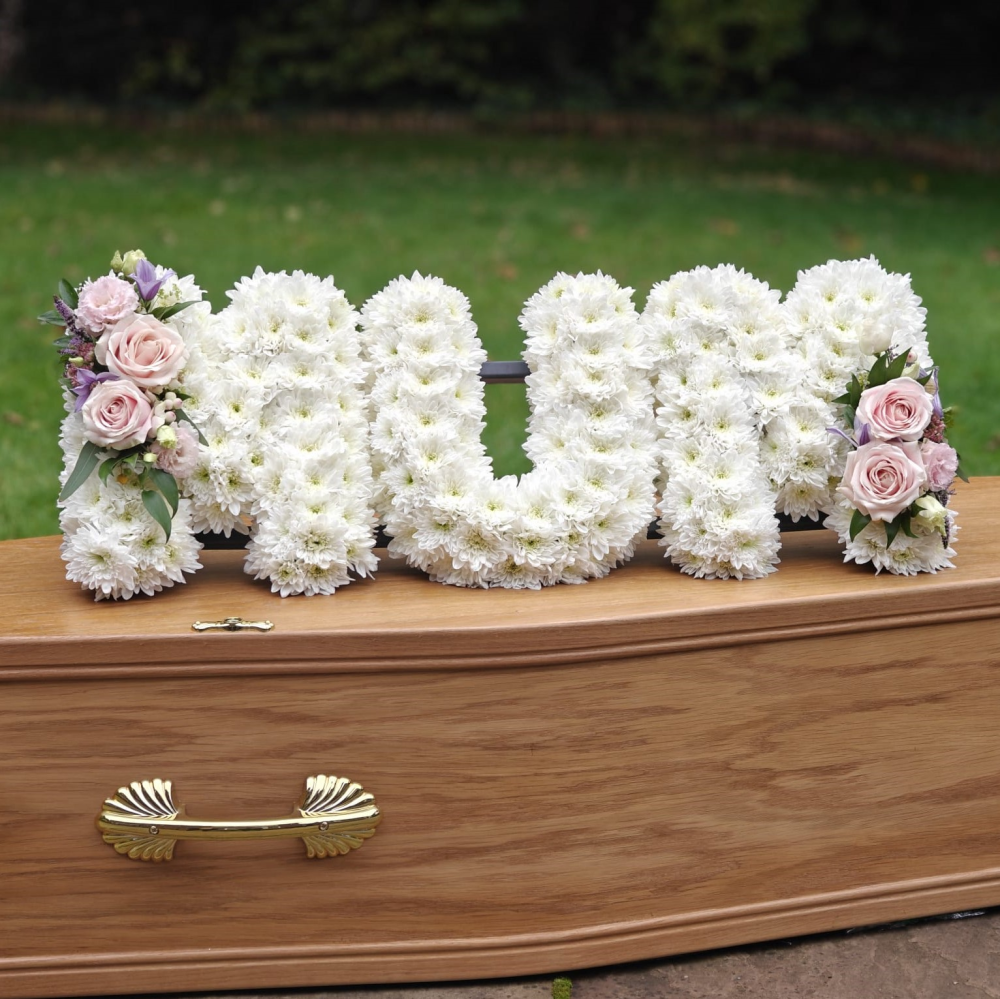 Floral letter tribute