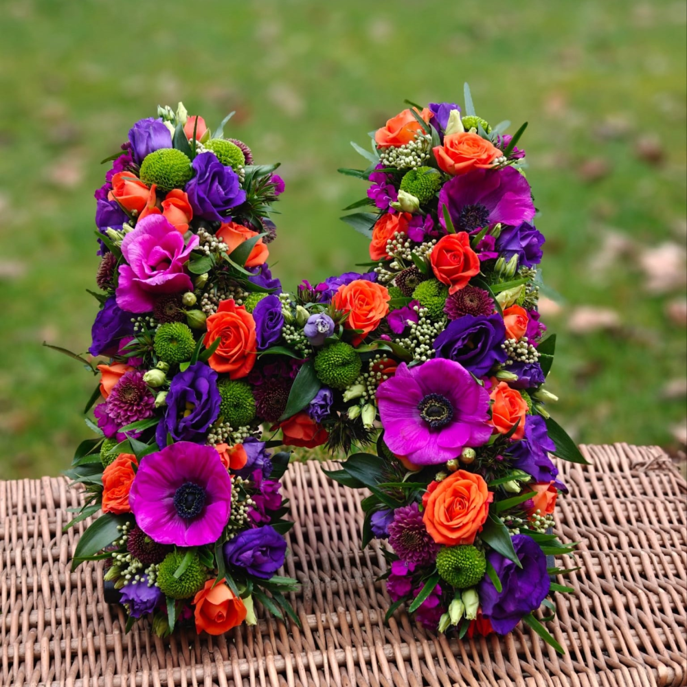 Floral letter tribute